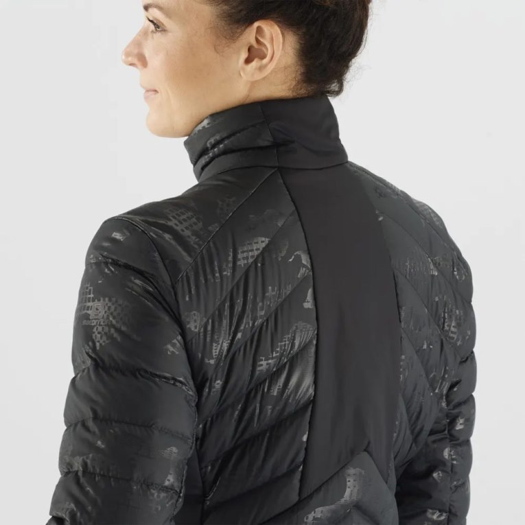 Chaquetas Aislantes Salomon Essential Xwarm Down Mujer Negros | MX UQFE156